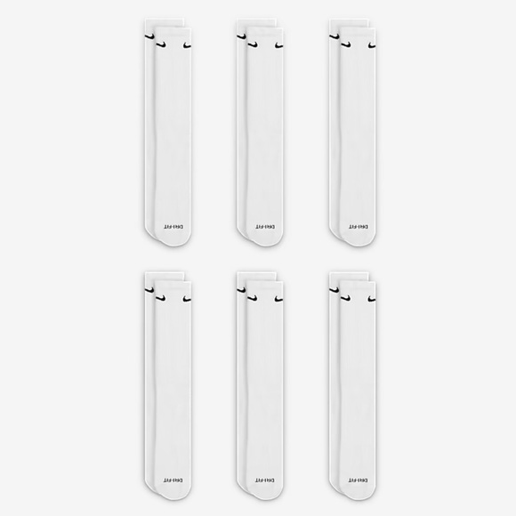 NIKE
Training Crew Socks (6 Pairs)
Nike Everyday Cushioned - Picture 3 of 16